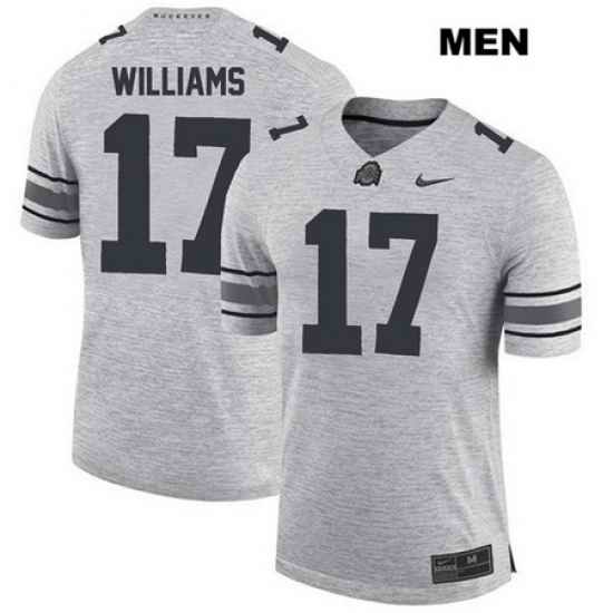 Alex Williams Ohio State Buckeyes Authentic Nike Mens Stitched  17 Gray College Football Jersey Jersey